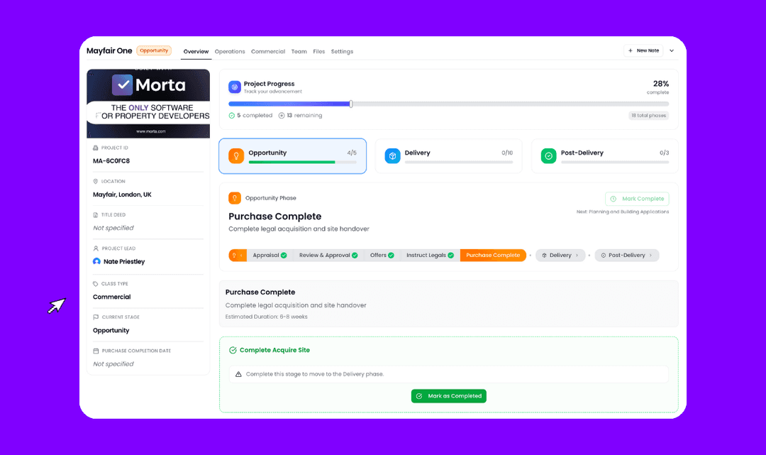 Centralised Pre Construction