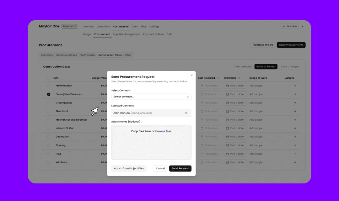 Bids and Estimations in Minutes
